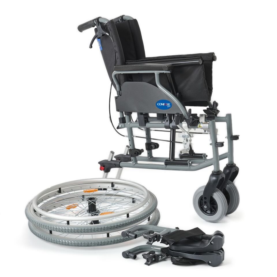 Comfort Plus DM-317 45-50 cm Hafif Alüminyum Özellikli Tekerlekli Sandalye