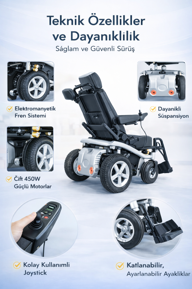 Scuba S230 Multi Fonksiyonel Akülü Tekerlekli Sandalye