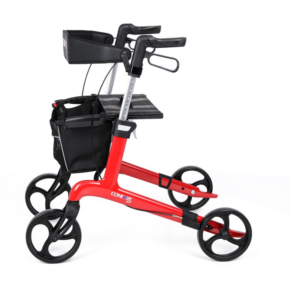 Comfort Plus Spırıt X4 Carbon Fiber Rolatör Yürüteç Kırmızı