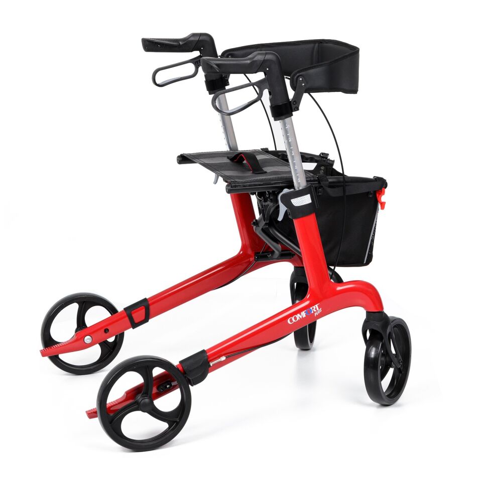 Comfort Plus Spırıt X4 Carbon Fiber Rolatör Yürüteç Kırmızı