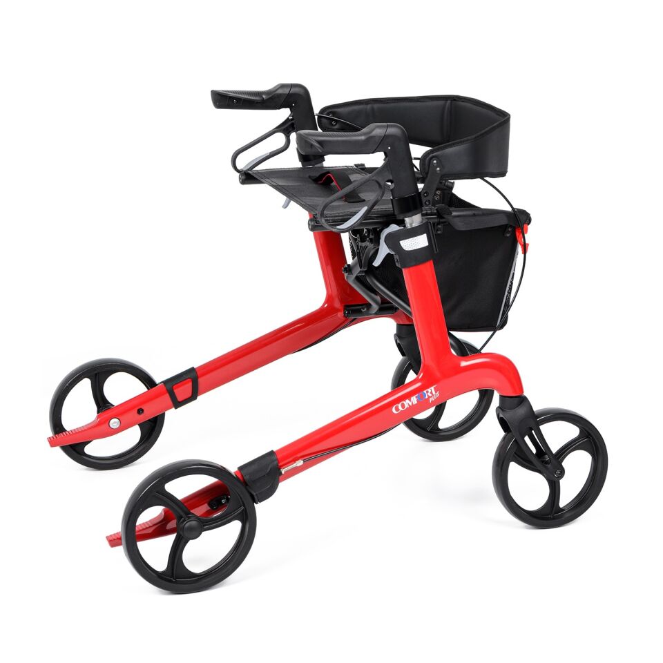 Comfort Plus Spırıt X4 Carbon Fiber Rolatör Yürüteç Kırmızı