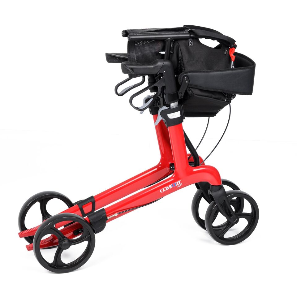 Comfort Plus Spırıt X4 Carbon Fiber Rolatör Yürüteç Kırmızı