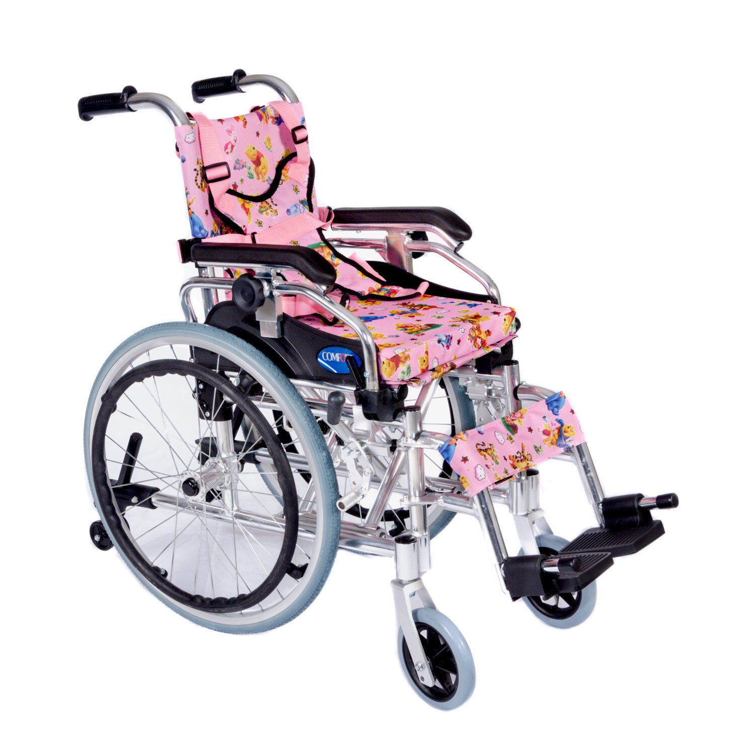 Comfort Plus KY980LQ-30 Alüminyum Pediatrik (Çocuk) Özellikli Tekerlekli Sandalye Pembe