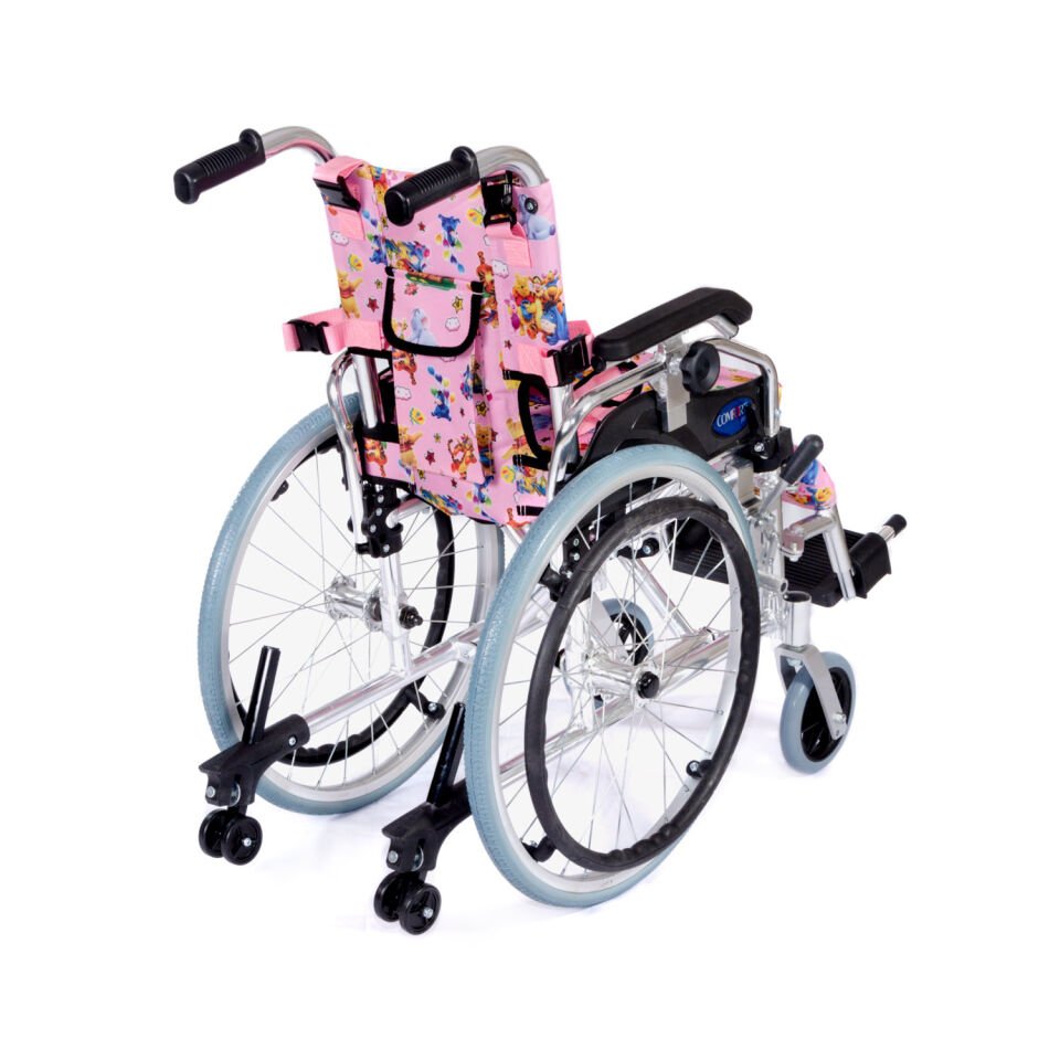 Comfort Plus KY980LQ-30 Alüminyum Pediatrik (Çocuk) Özellikli Tekerlekli Sandalye Pembe
