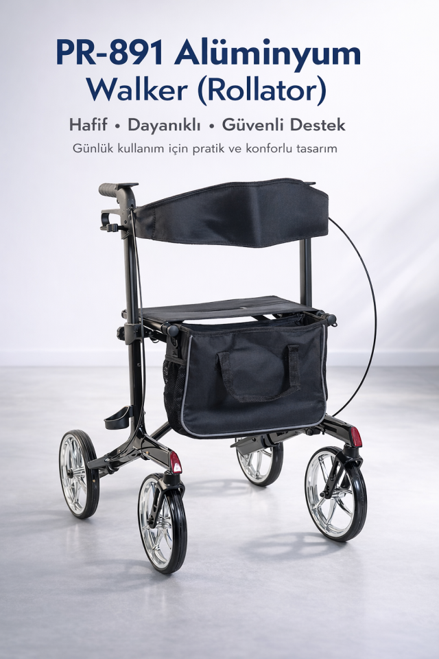 Alüminyum Walker Rolatör Yürüteç PR-891