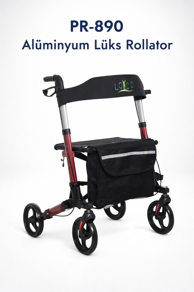 Alüminyum Lüx Rolatör Walker Yürüteç PR-890