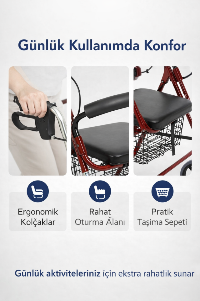 Alüminyum Walker Rolatör PR-881