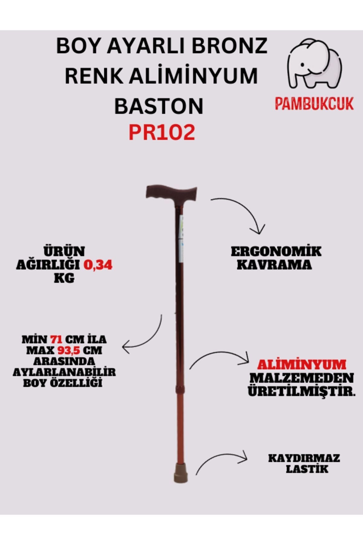 Bronz Renk Aliminyum Baston PR-102