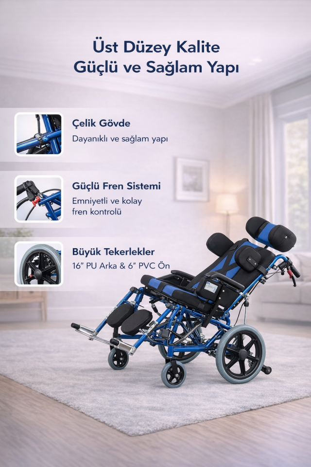 Golfi G458 Cerebral Palsy Tekerlekli Sandalye