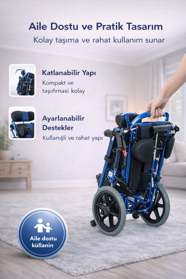 Golfi G458 Cerebral Palsy Tekerlekli Sandalye