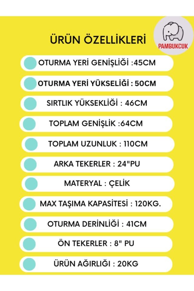 Golfi G133 Standart Manuel Tekerlekli Sandalye