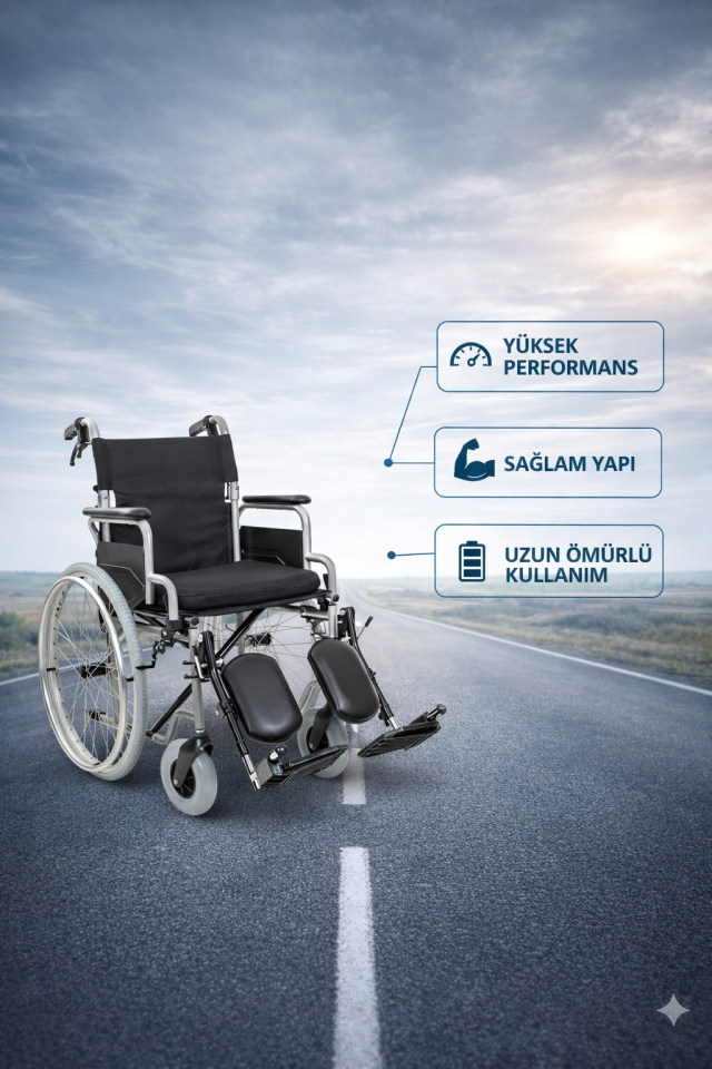 Golfi G133 Standart Manuel Tekerlekli Sandalye