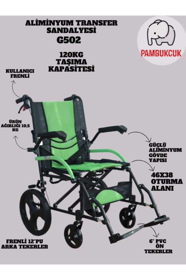 Golfi G502 Alüminyum Transfer Sandalyesi