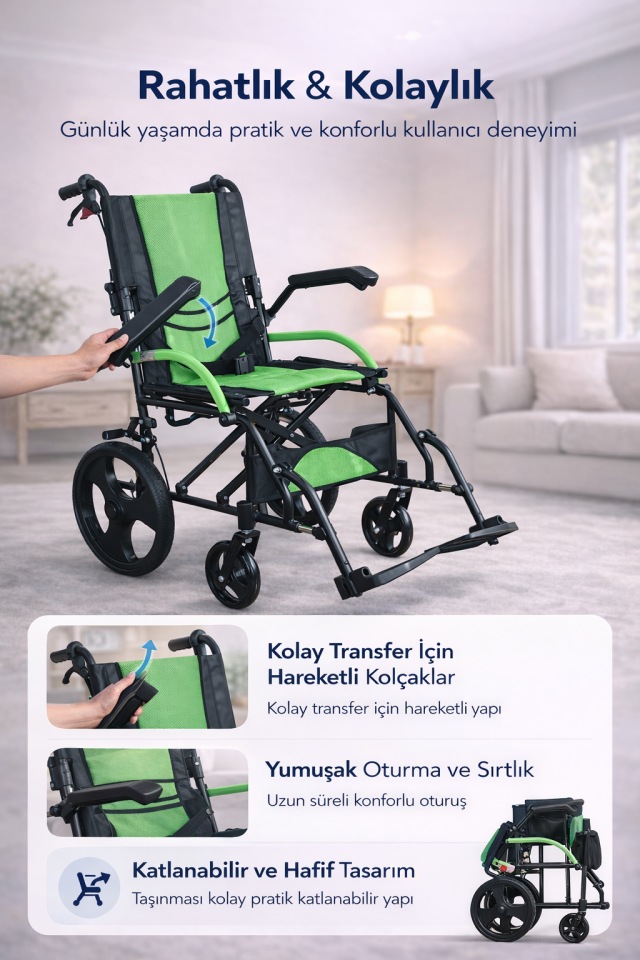 Golfi G502 Alüminyum Transfer Sandalyesi