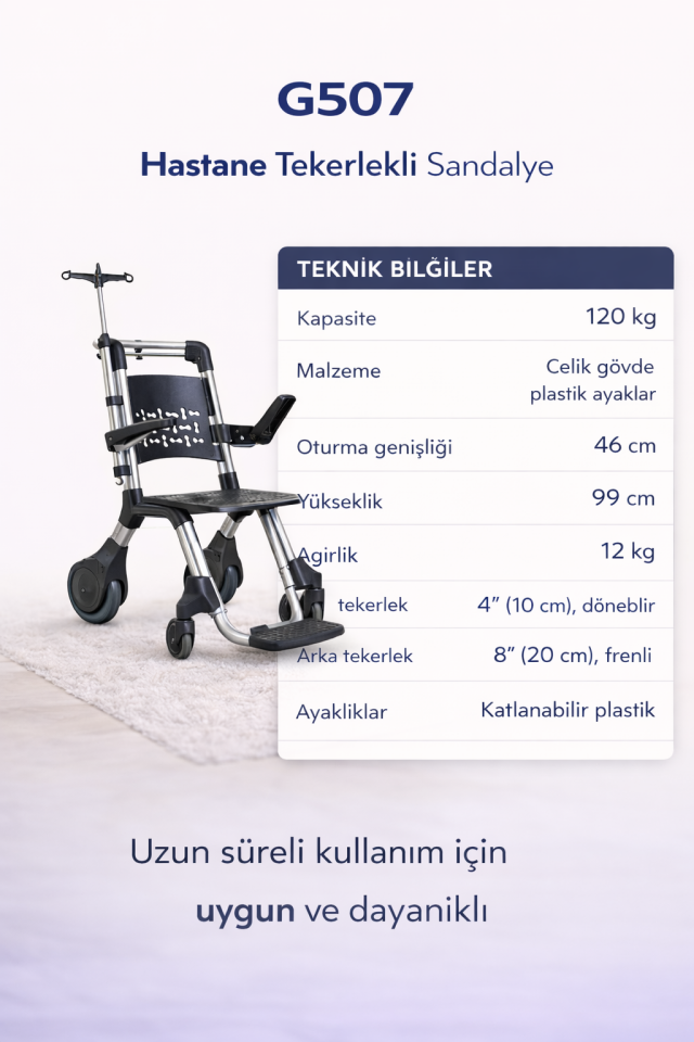 G507 Hastane Transfer Sandalyesi