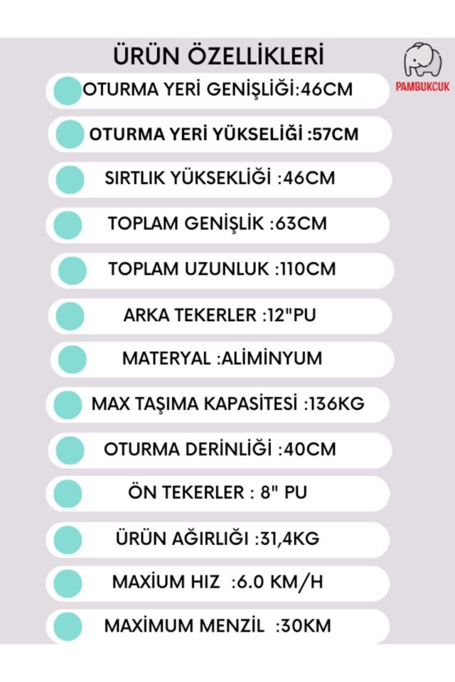 Katlanır Hafif Akülü Tekerlekli Sandalye JT-311 (Turuncu)