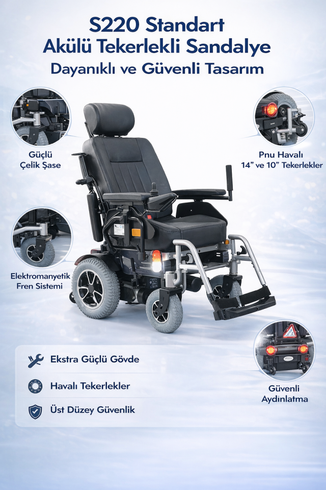 Scuba S220 Multi Fonksiyonel Akülü Tekerlekli Sandalye