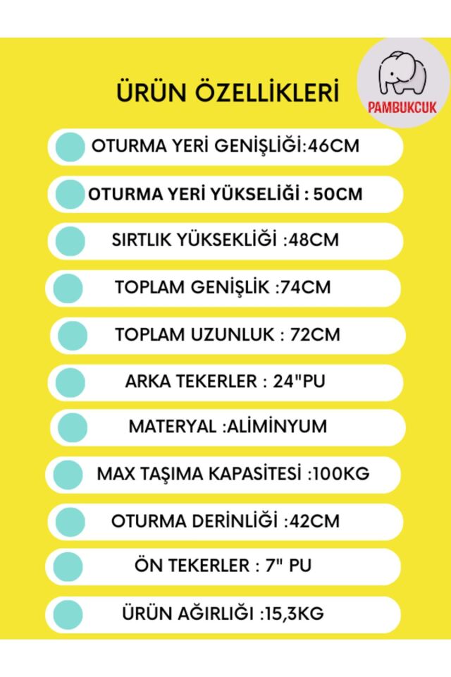 Golfi G637 Alüminyum Fonksiyonel Tekerlekli Sandalye