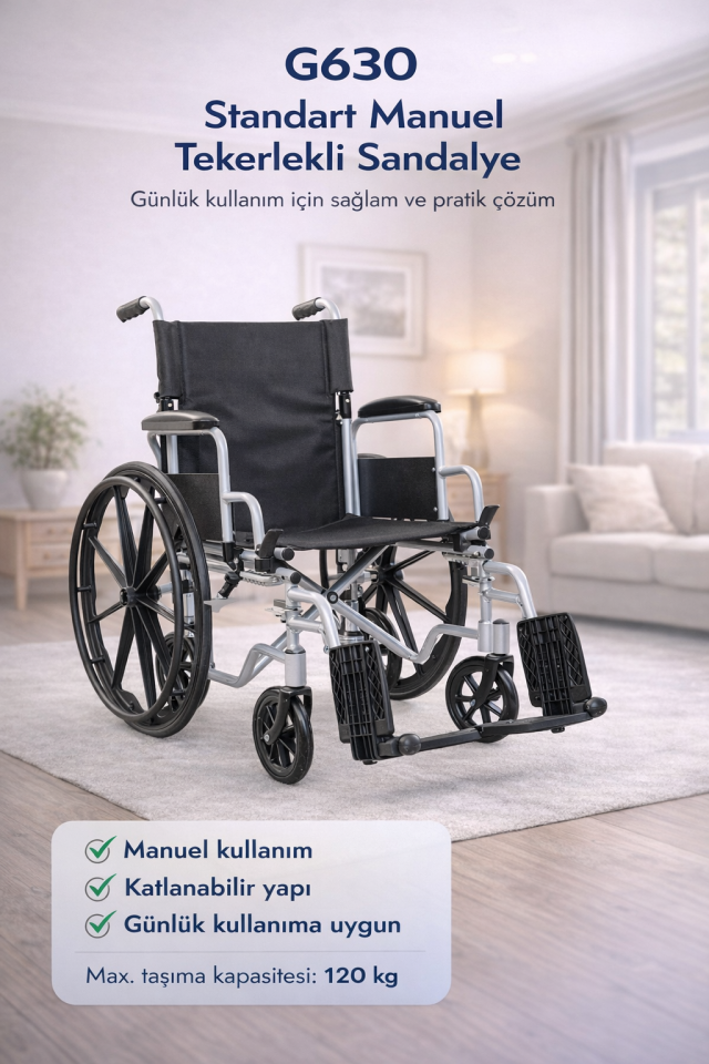 Golfi G630 Alüminyum Multi-Fonksiyonel Tekerlekli Sandalye