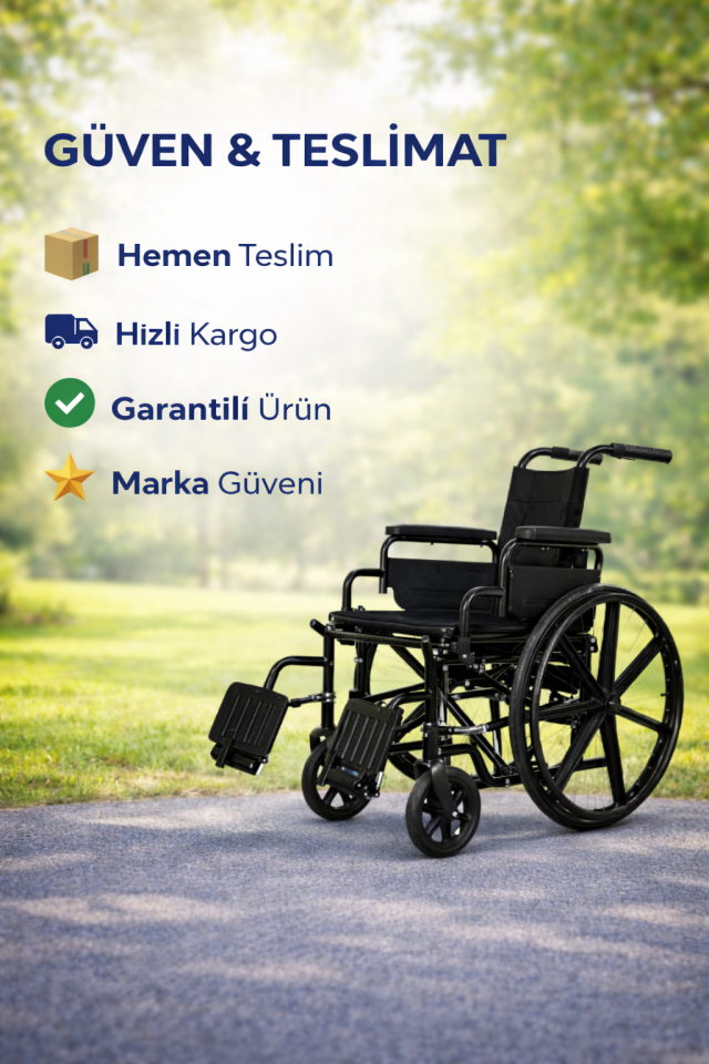 Golfi G103Y Standart Manuel Tekerlekli Sandalye