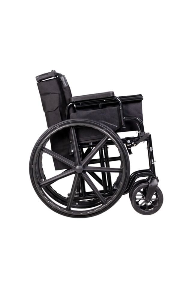 Yerli Üretim Standart Manuel Tekerlekli Sandalye G101Y Deri Kumaş