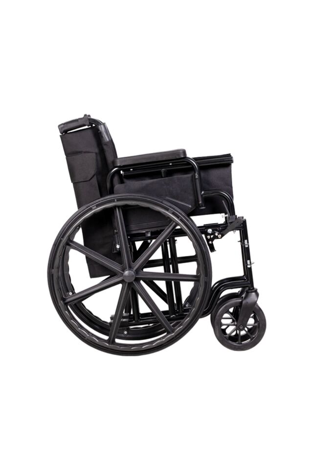 Yerli Üretim Standart Manuel Tekerlekli Sandalye G101Y Deri Kumaş