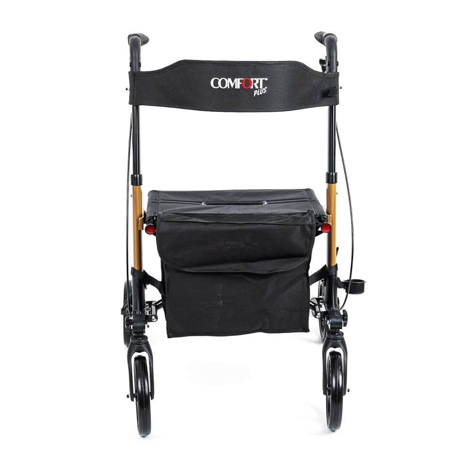 Comfort Plus DM-9102 Kahverengi Lüx Alüminyum Rolatör
