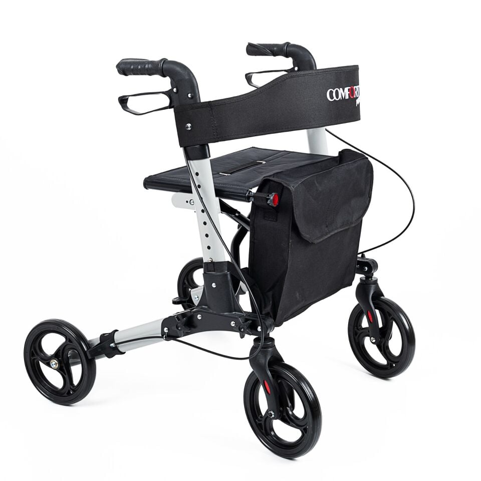 Comfort Plus DM-9102 Gri Lüx Alüminyum Rolatör