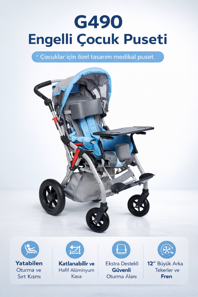 Golfi G490 Engelli Çocuk Puseti