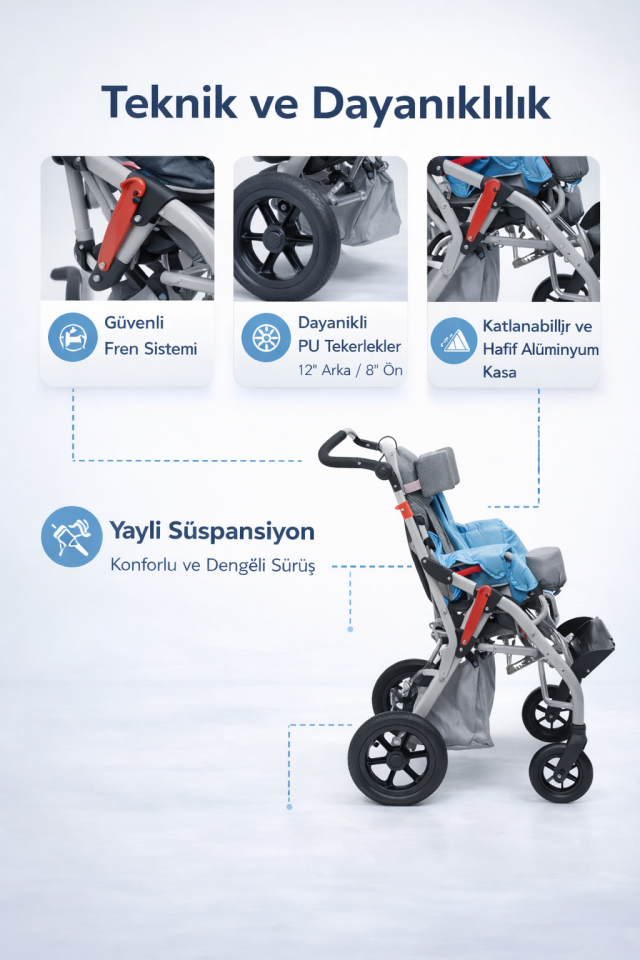 Golfi G490 Engelli Çocuk Puseti