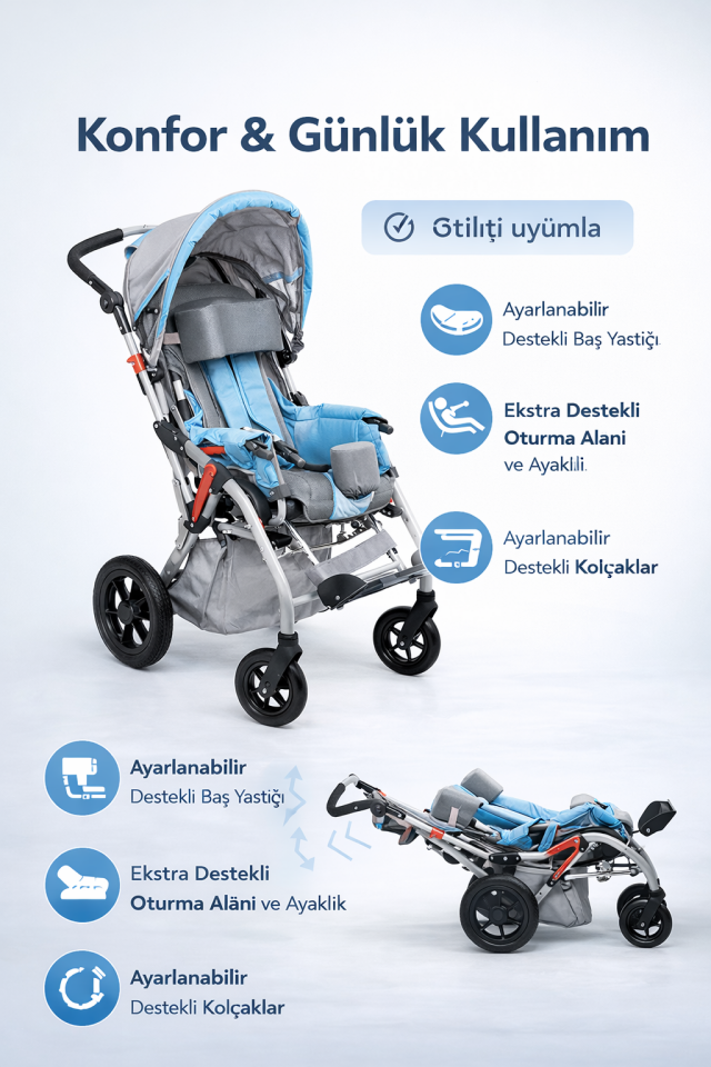 Golfi G490 Engelli Çocuk Puseti
