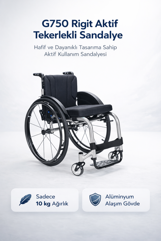 Golfi G750 Rigit Aktif Tekerlekli Sandalye