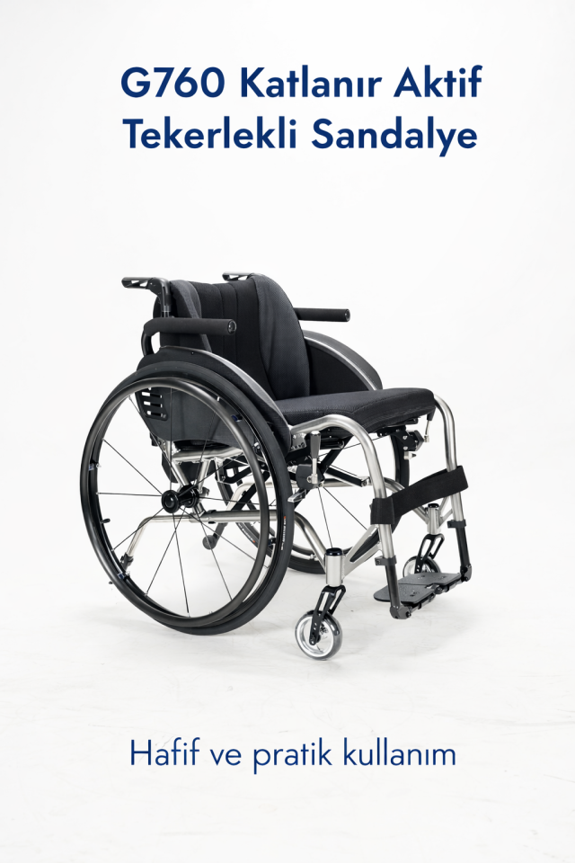 Golfi G760 Katlanır Aktif Tekerlekli Sandalye
