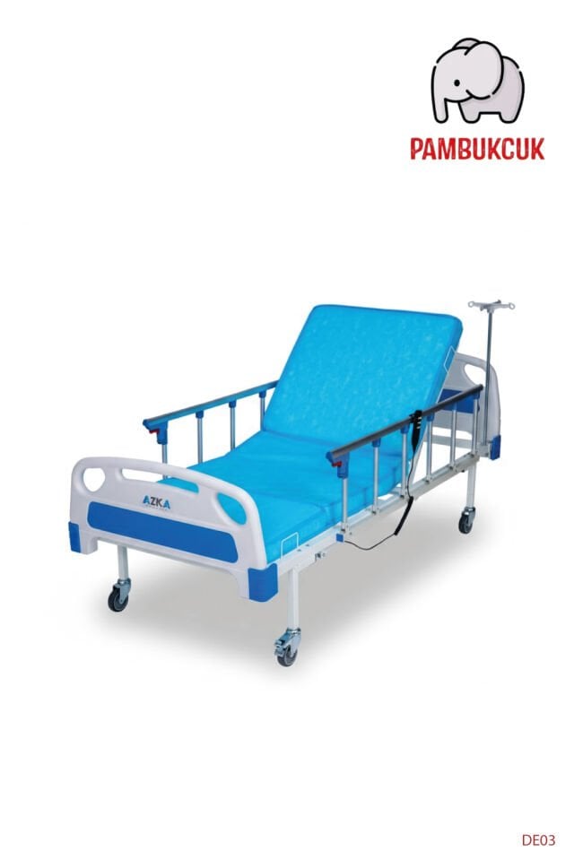 AZKA DE03 Dual Motorlu Alümi̇nyum Korkuluklu Ekonomi̇k Hasta Karyolası