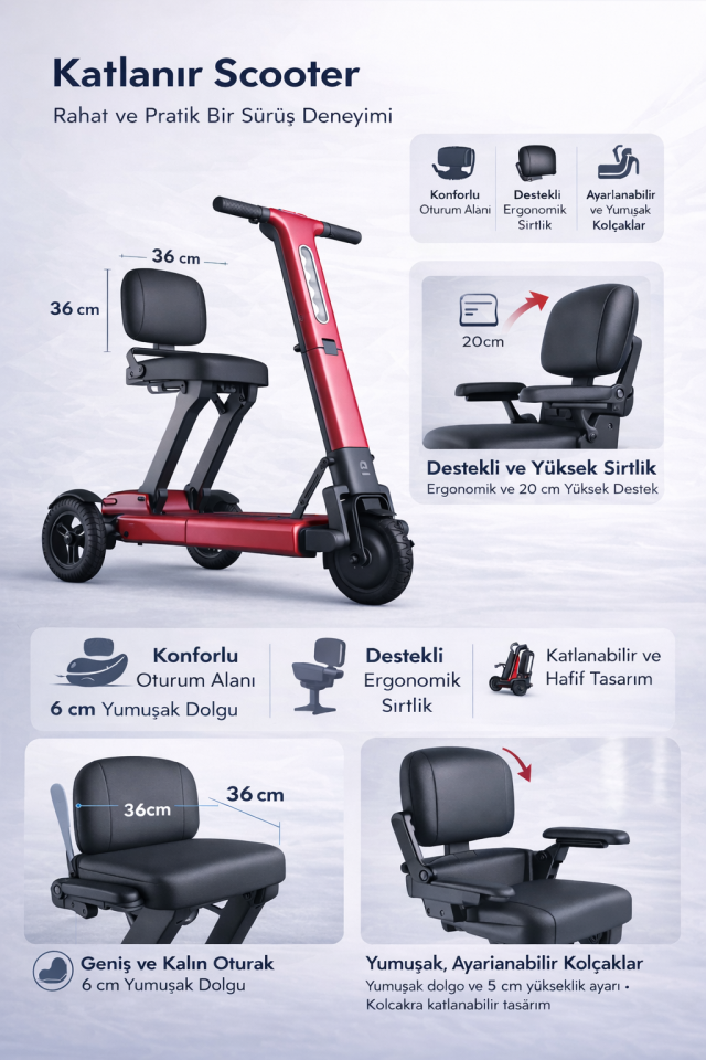 Scuba S540 Foldie Katlanır Scooter