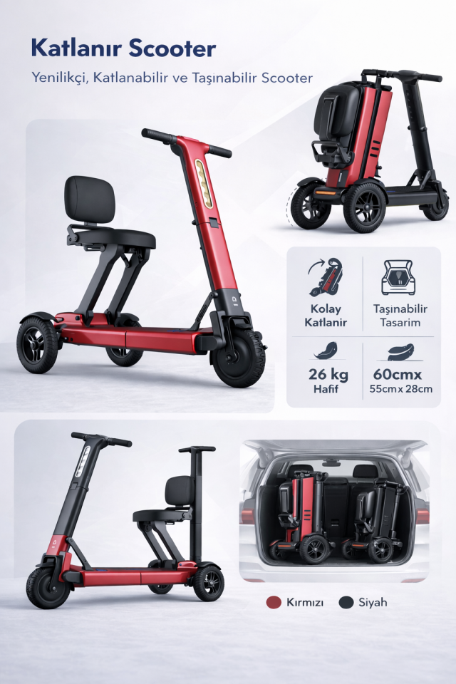 Scuba S540 Foldie Katlanır Scooter