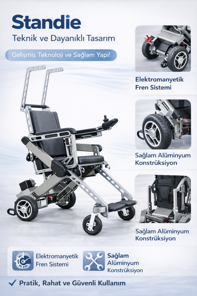 Scuba S770 Standie Yürüyüs Destekleyici Akülü Tekerlekli Sandalye