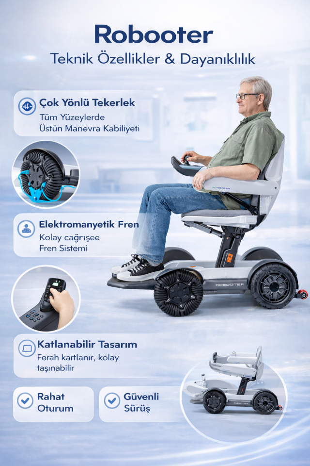 Robooter  X40  Akülü Tekerlekli Sandalye