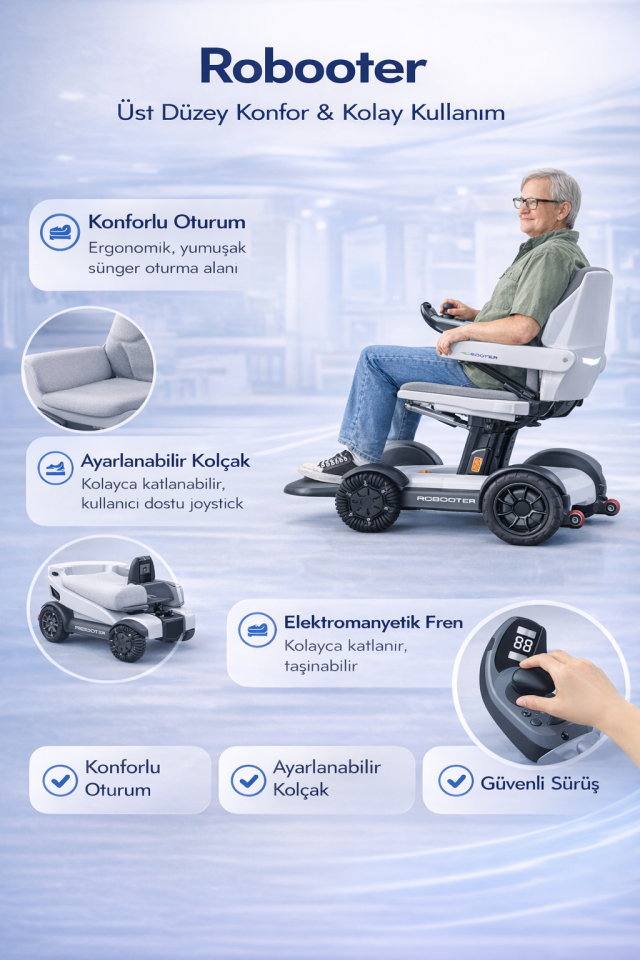 Robooter  X40  Akülü Tekerlekli Sandalye