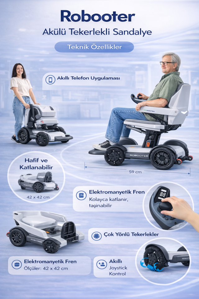 Robooter  X40  Akülü Tekerlekli Sandalye