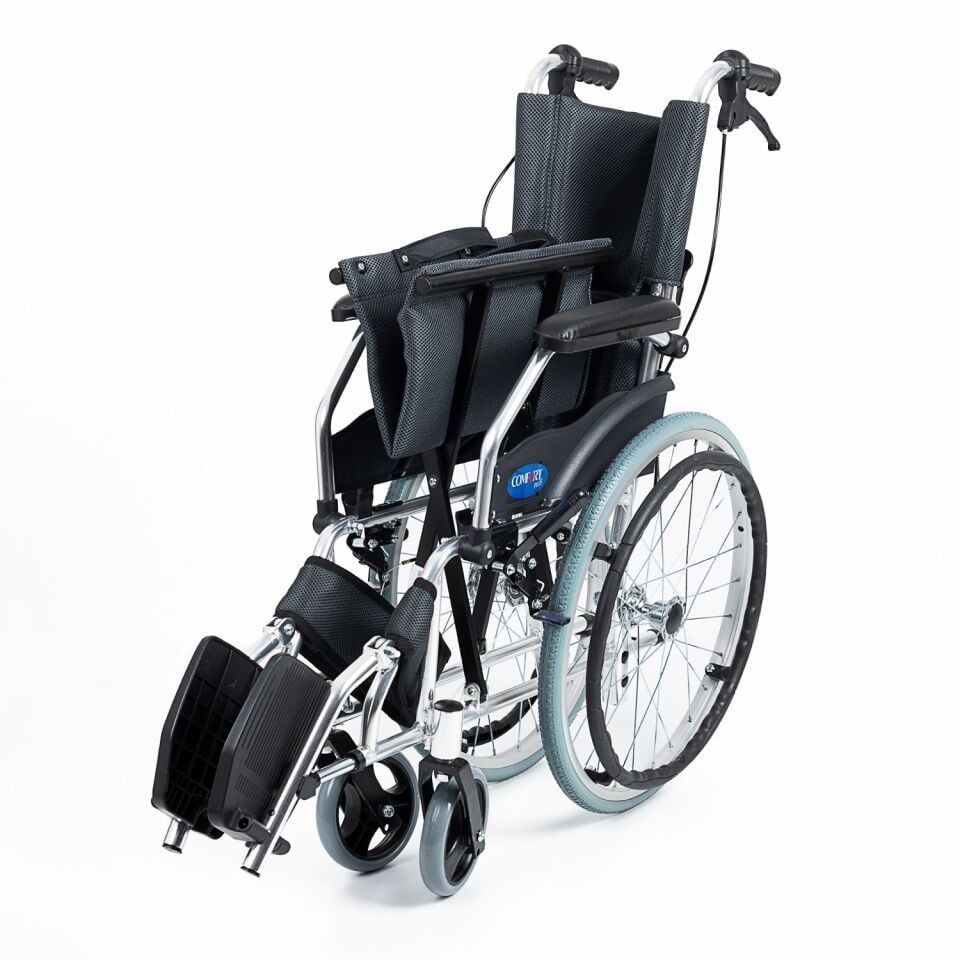 Alüminyum Özellikli Refakatçı Frenli Hafif Tekerlekli Sandalye KY863LAJ-A20