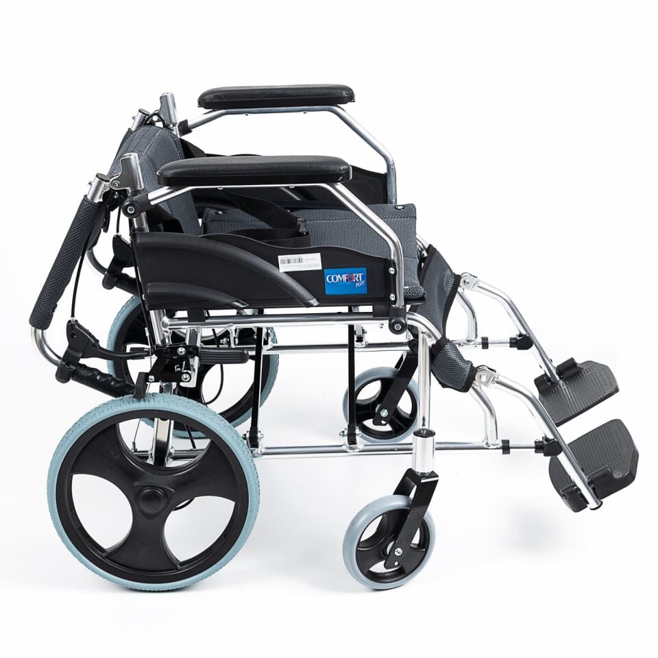 Comfort Plus KY863LABJ-A12 Füme Alüminyum Transfer Özellikli Tekerlekli Sandalye