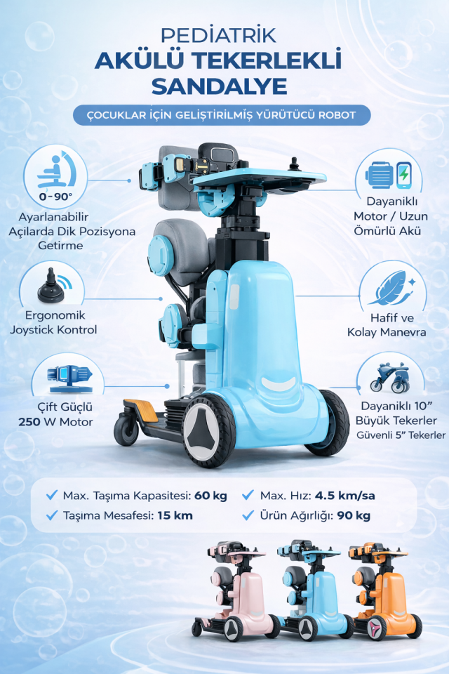 XZ-DROID P Pediatrik (Çocuk) Akülü Tekerlekli Sandalye