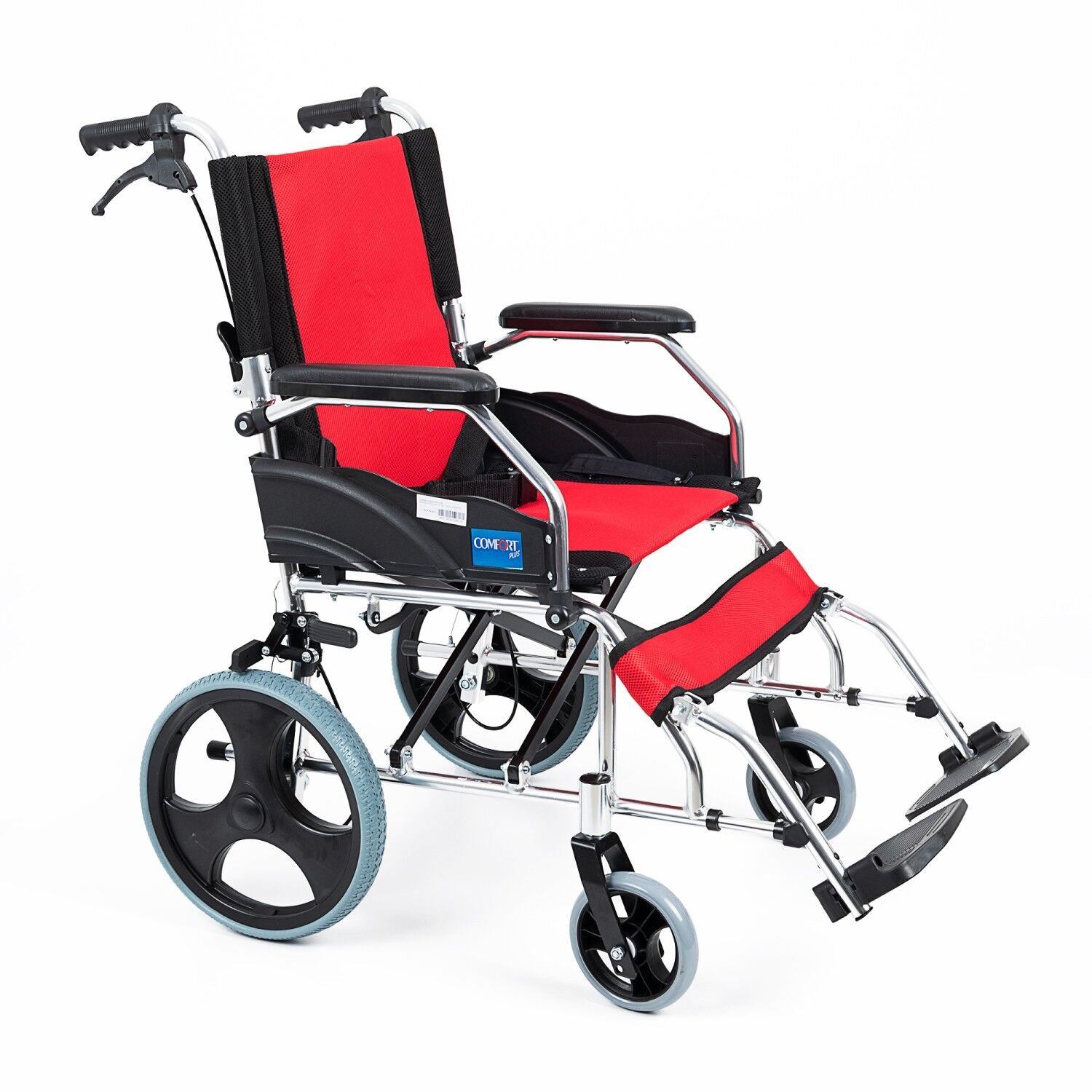 Comfort Plus KY863LABJ-A12 Kırmızı Alüminyum Transfer Özellikli Tekerlekli Sandalye
