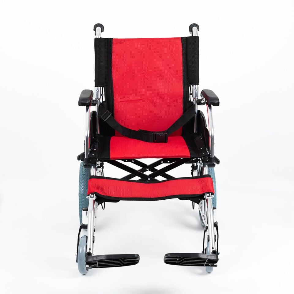 Comfort Plus KY863LABJ-A12 Kırmızı Alüminyum Transfer Özellikli Tekerlekli Sandalye