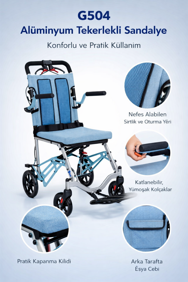 Golfi G504 Alüminyum Transfer Sandalyesi