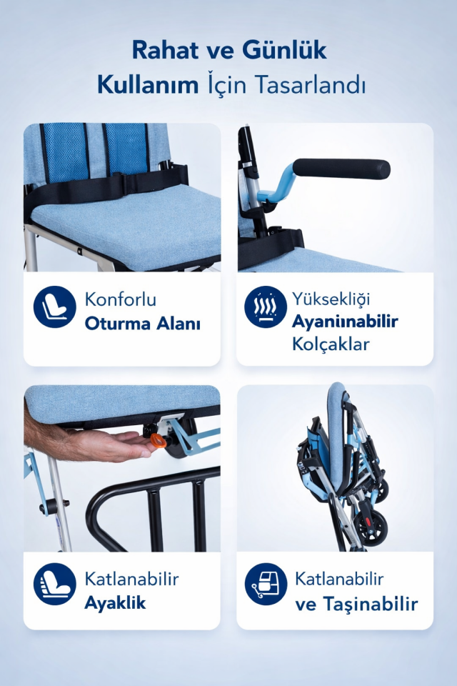 Golfi G504 Alüminyum Transfer Sandalyesi