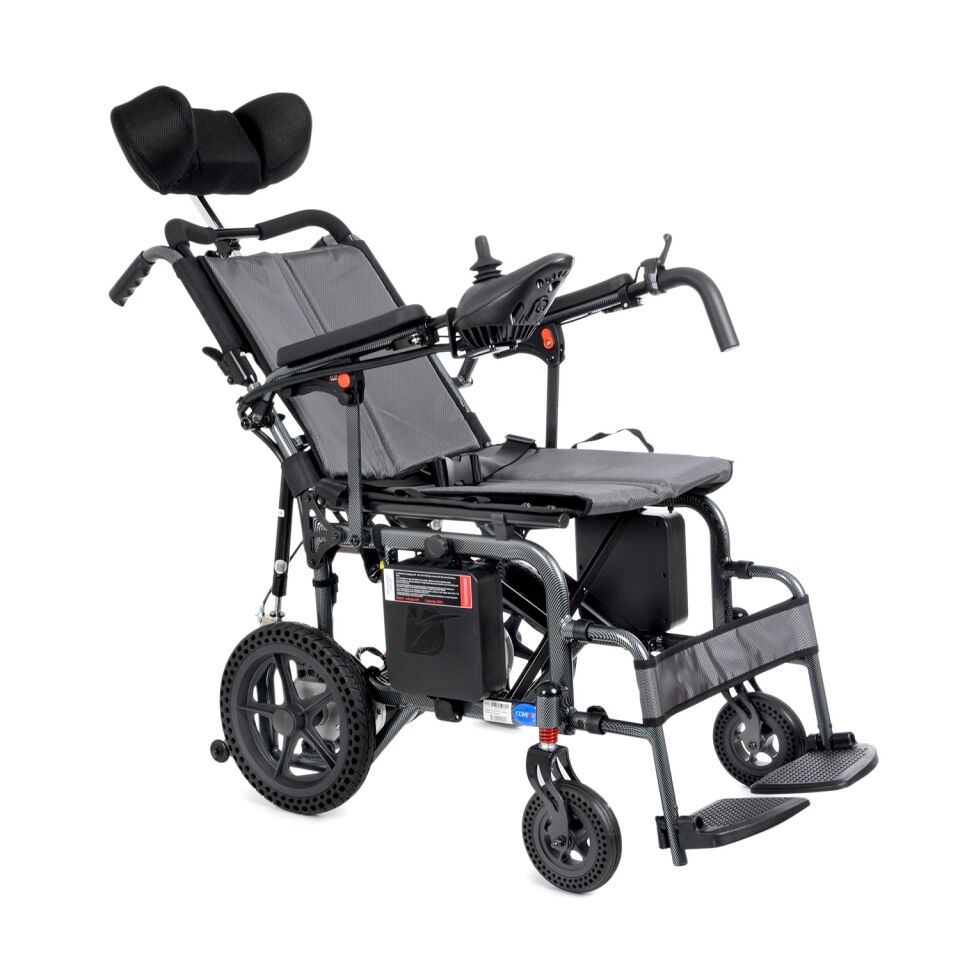 Comfort Plus DY01102 Portatif Lityum Pilli (Akülü) Tekerlekli Sandalye Baş Destekli, Sırt Yatar