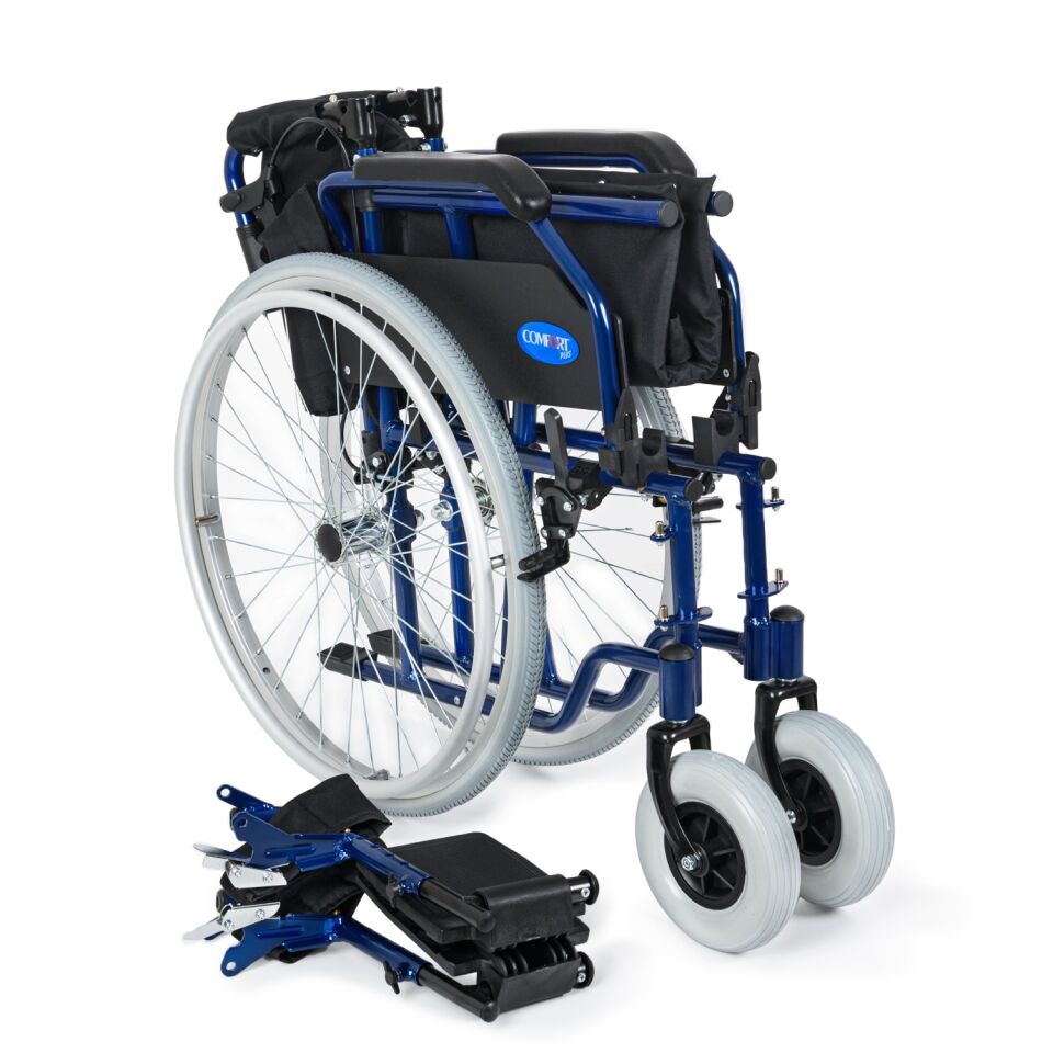 Comfort Plus DM-321  Lacivert Alüminyum Özellikli Tekerlekli Sandalye