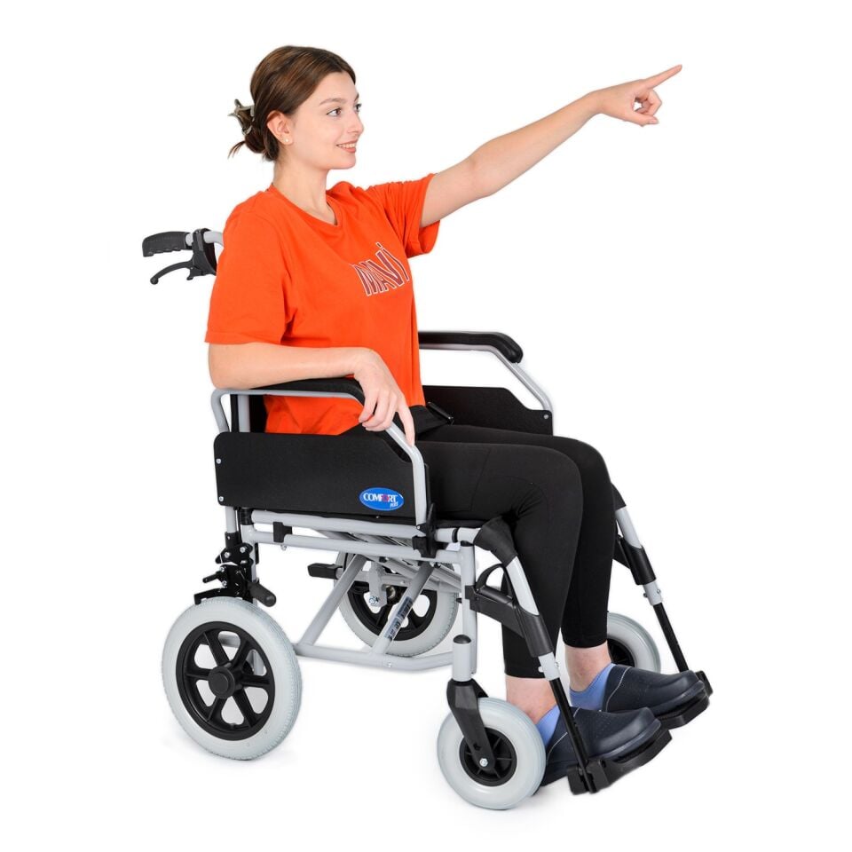 Comfort Plus DM-337 Alüminyum Özellikli Transfer Tekerlekli Sandalye